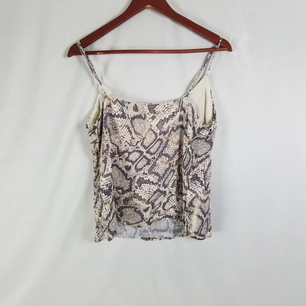 Robertson + Rodeo Shirt Juniors Medium Cami Spaghetti‎ Strap Top Snakeskin Print - Picture 2 of 9